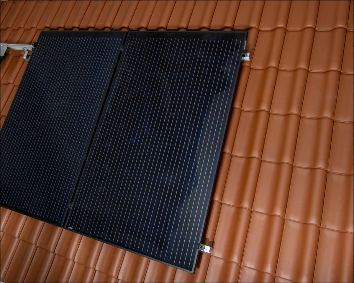 Foto einer PV-Auffdachmontage