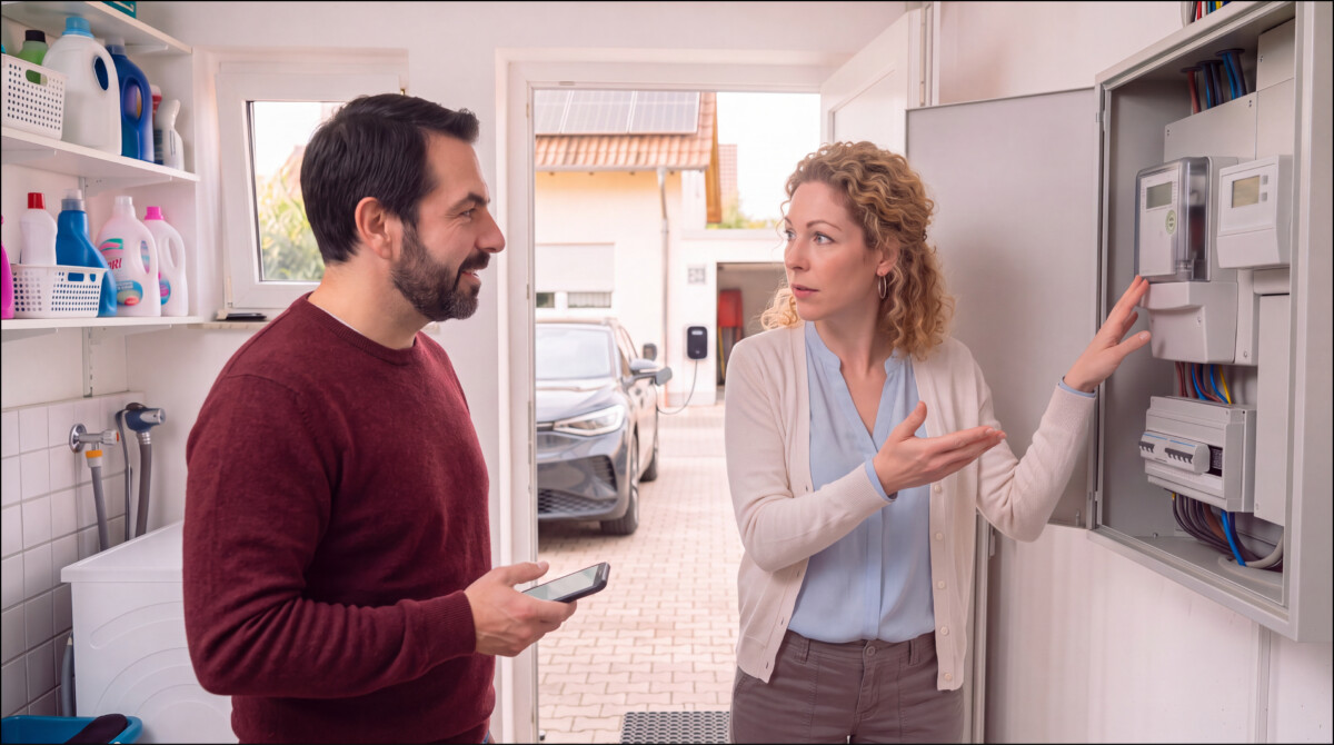 Ab 2027 sollen Haushalte ihren überschüssigen Solarstrom selbst vermarkten. Die technischen Voraussetzungen dafür sind vielerorts allerdings noch nicht geschaffen. txn-Foto: Energieberatung der Verbraucherzentrale, KI